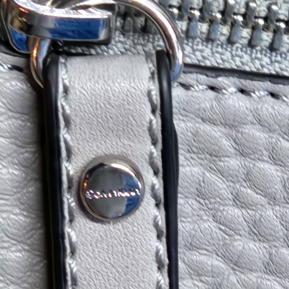 Calvin Klein Elaine Bubble Lamb Novelty Key Item Flap Backpack Dove Gray $168 - Picture 4 of 16